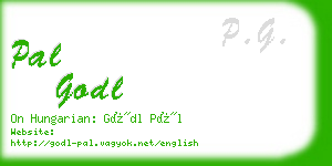 pal godl business card